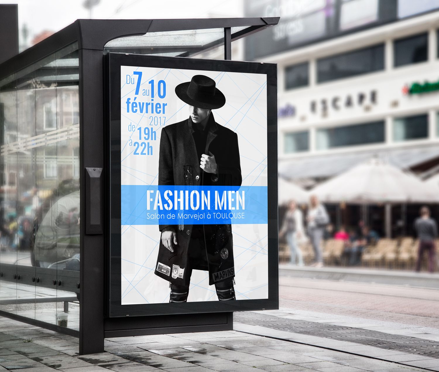 Fashion Men - Affiche Abribus