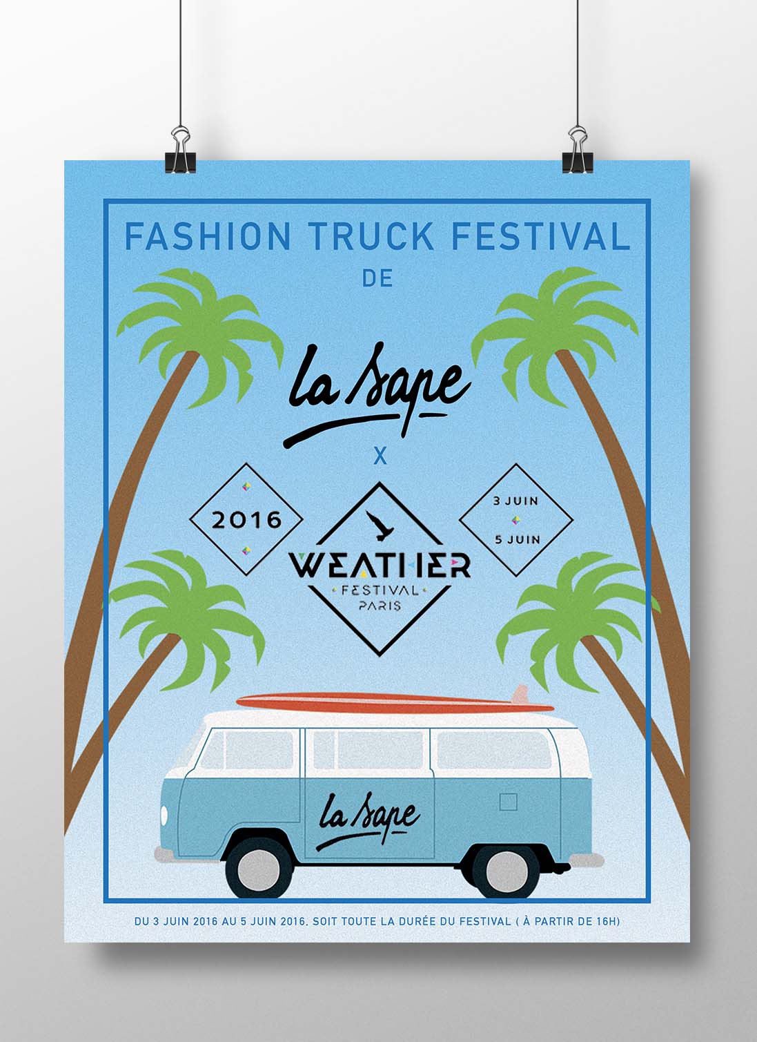 Affiche pour Fashion Truck La Sape