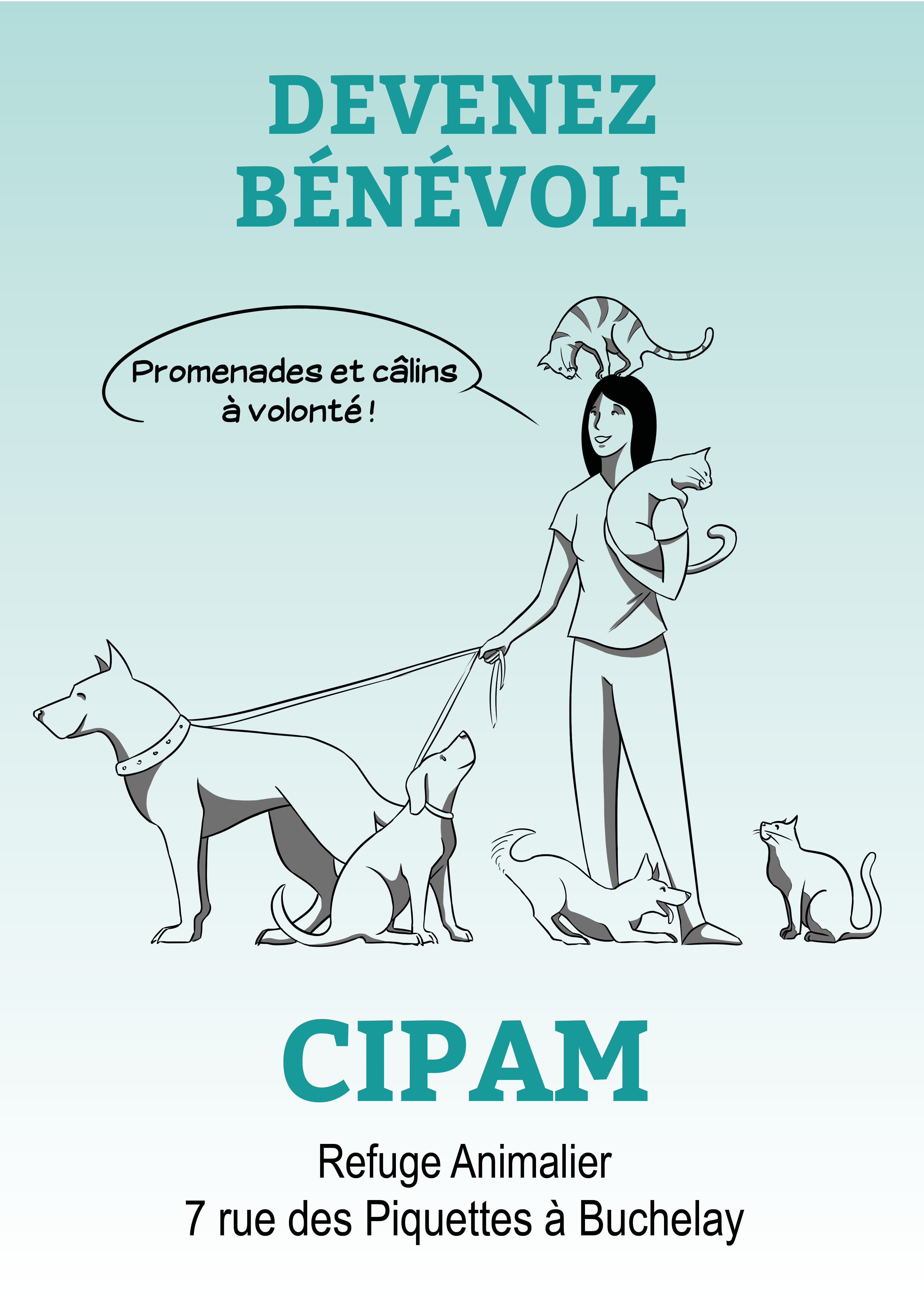 Affiche pour le refuge CIPAM