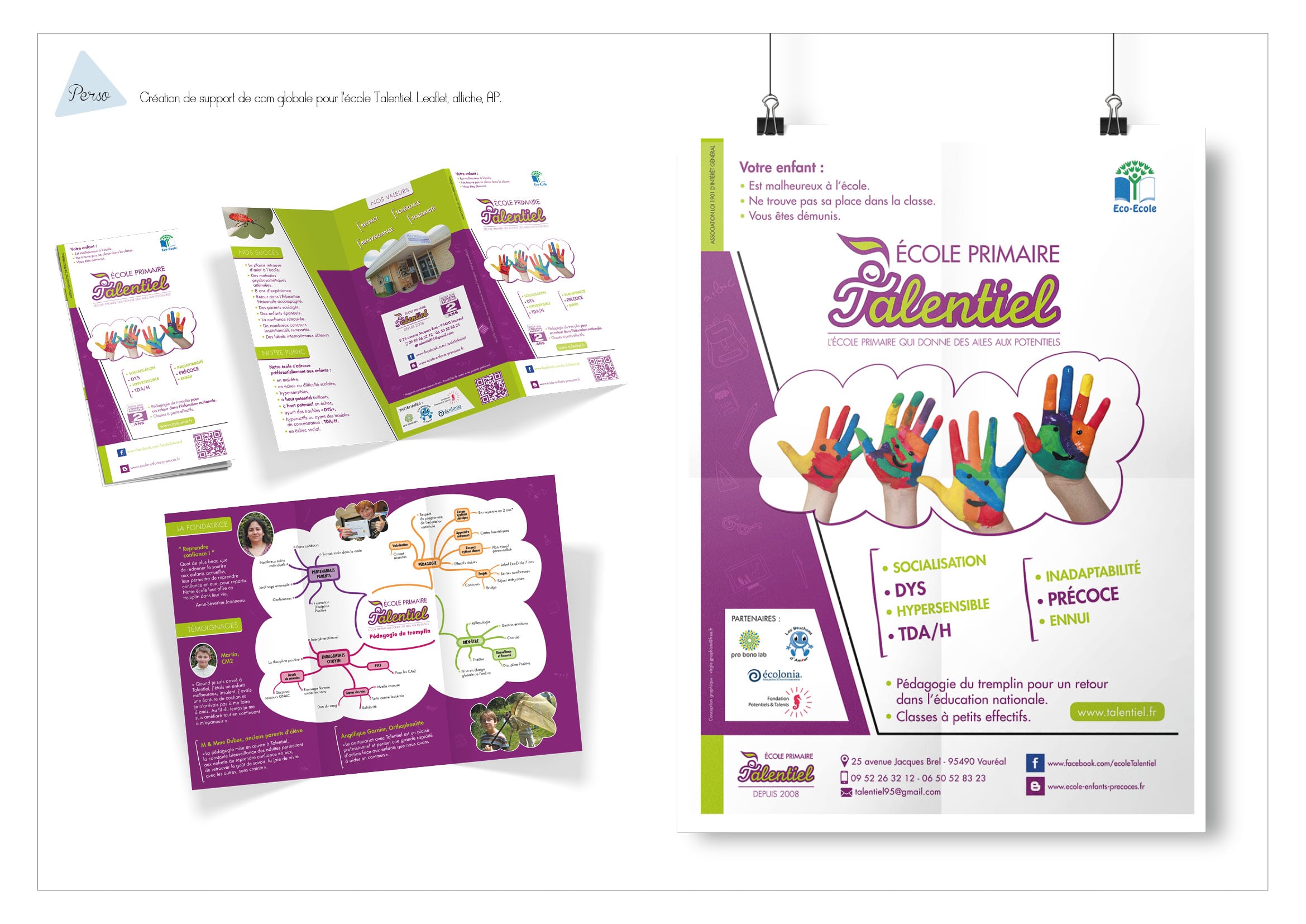 Support de com École Talentiel