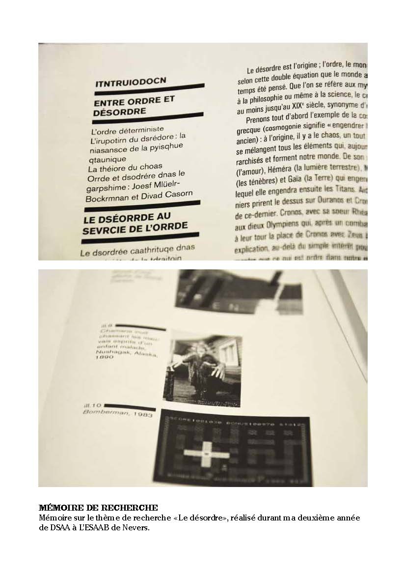 Mémoire de recherche
