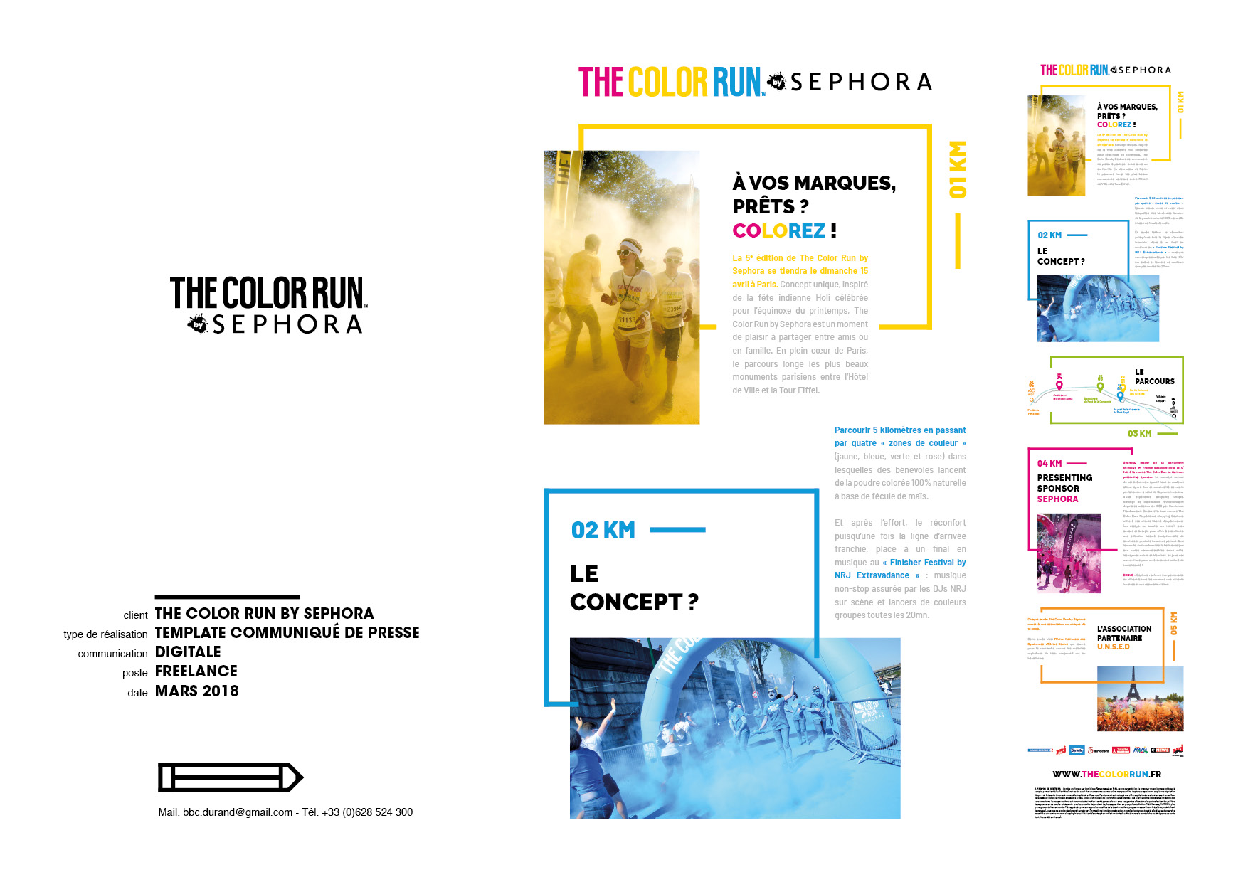 The Color Run by Sephora - communication digitale