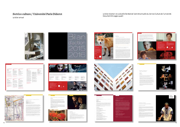 Bilan d'activité / service culture Université Paris Diderot