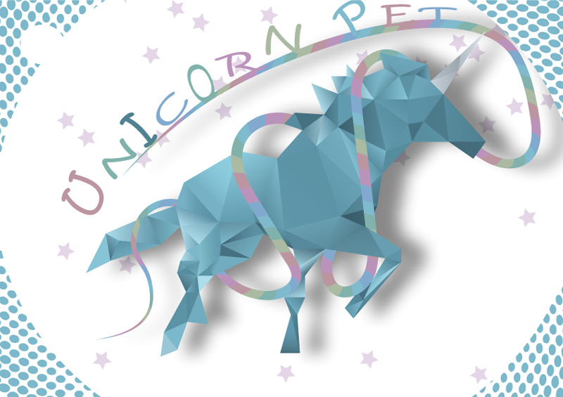 Etiquette licorne