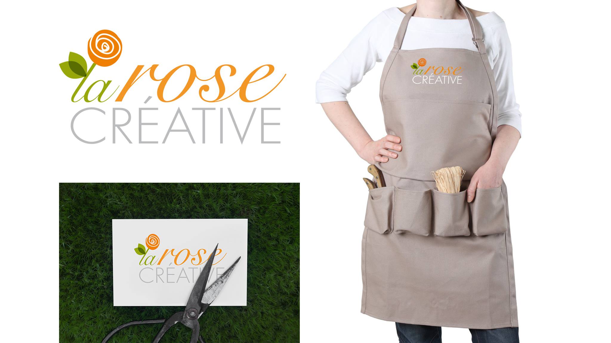 Création d'un logo pour "La Rose CREATIVE" Fleuriste.