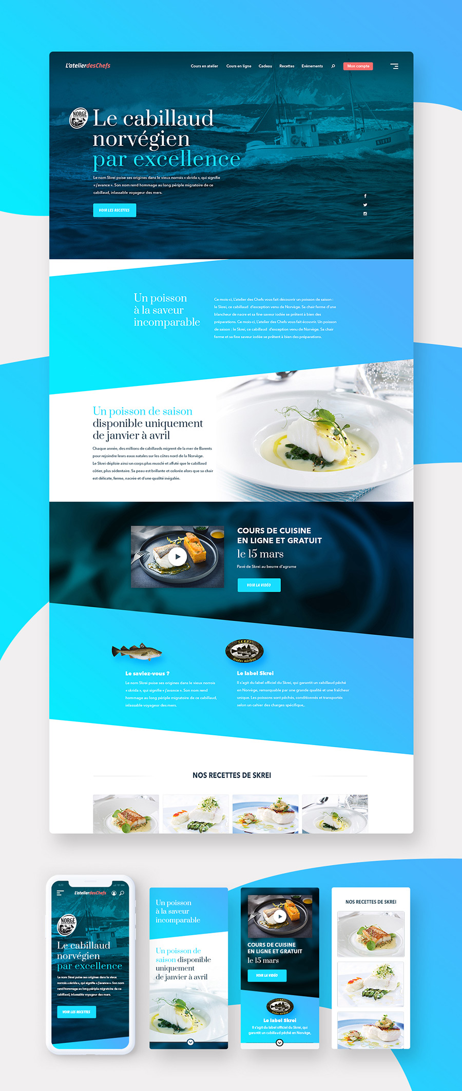 Landing page pour Norge