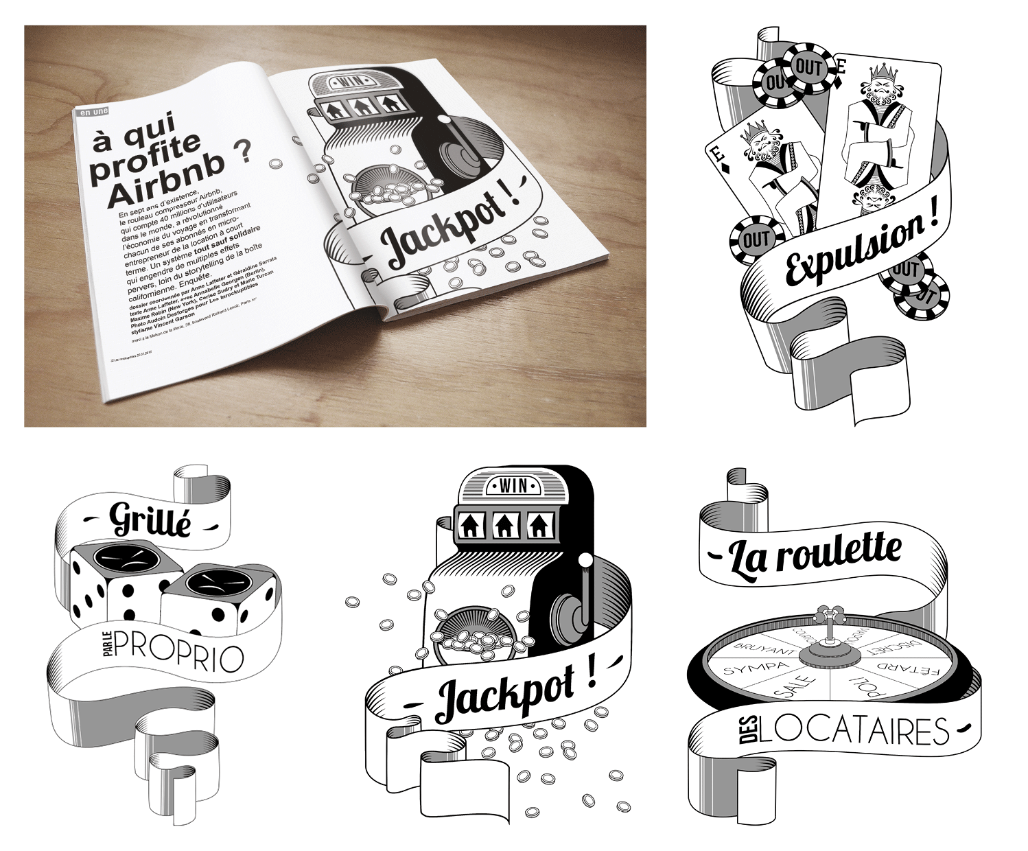 Illustrations de magazines
