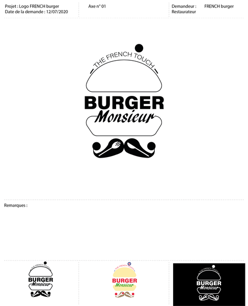 Creation Logo French burger