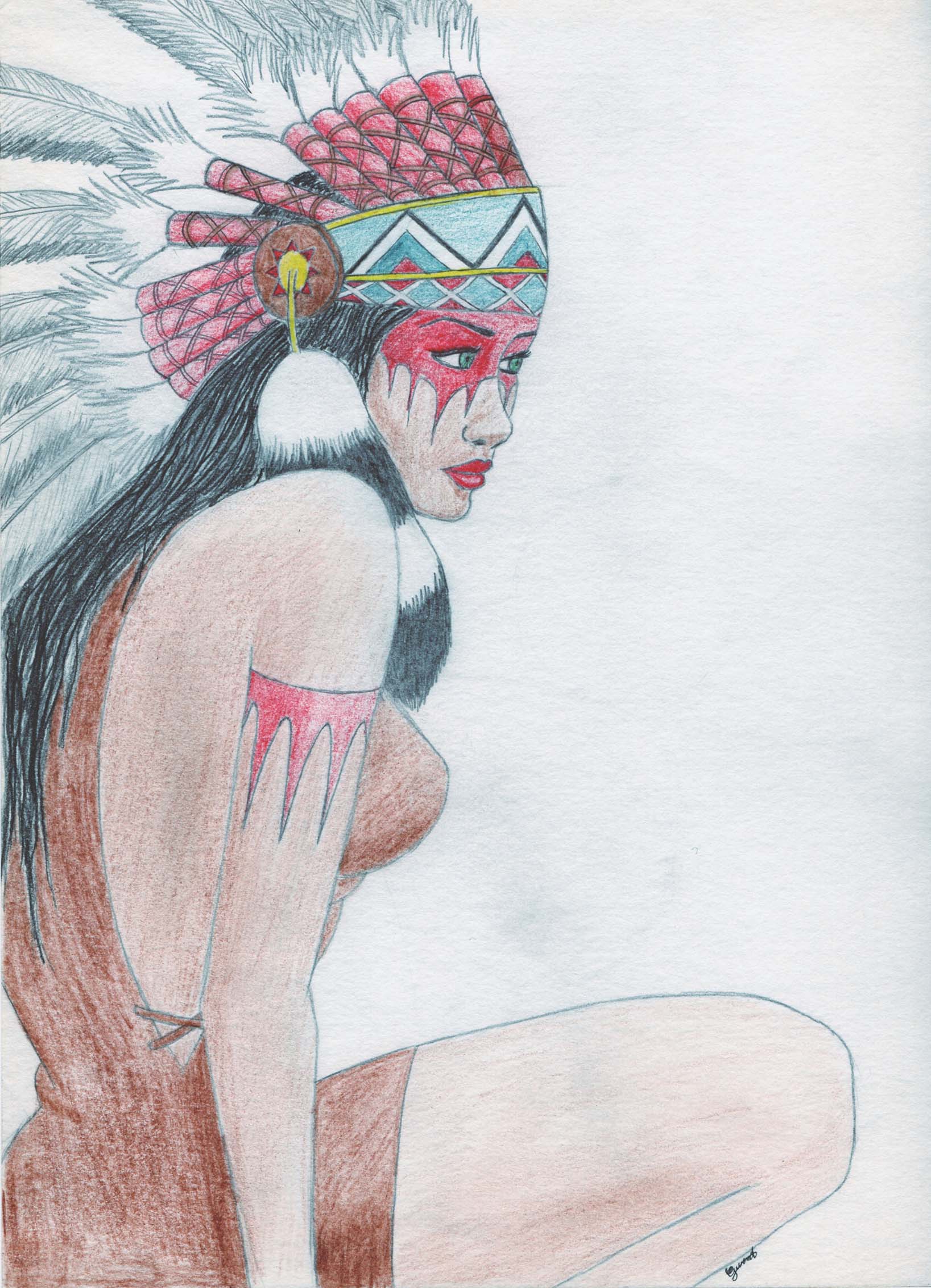 crayon à papier et couleur