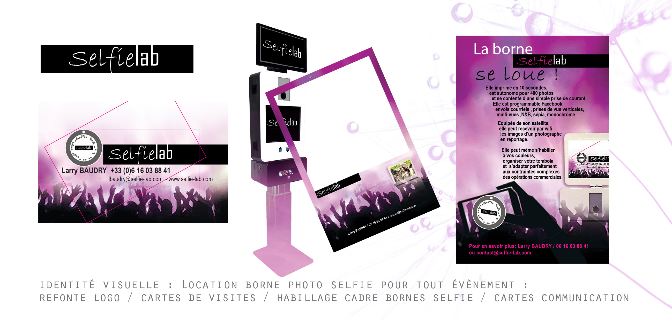 Identité visuelle Location Borne Selfie