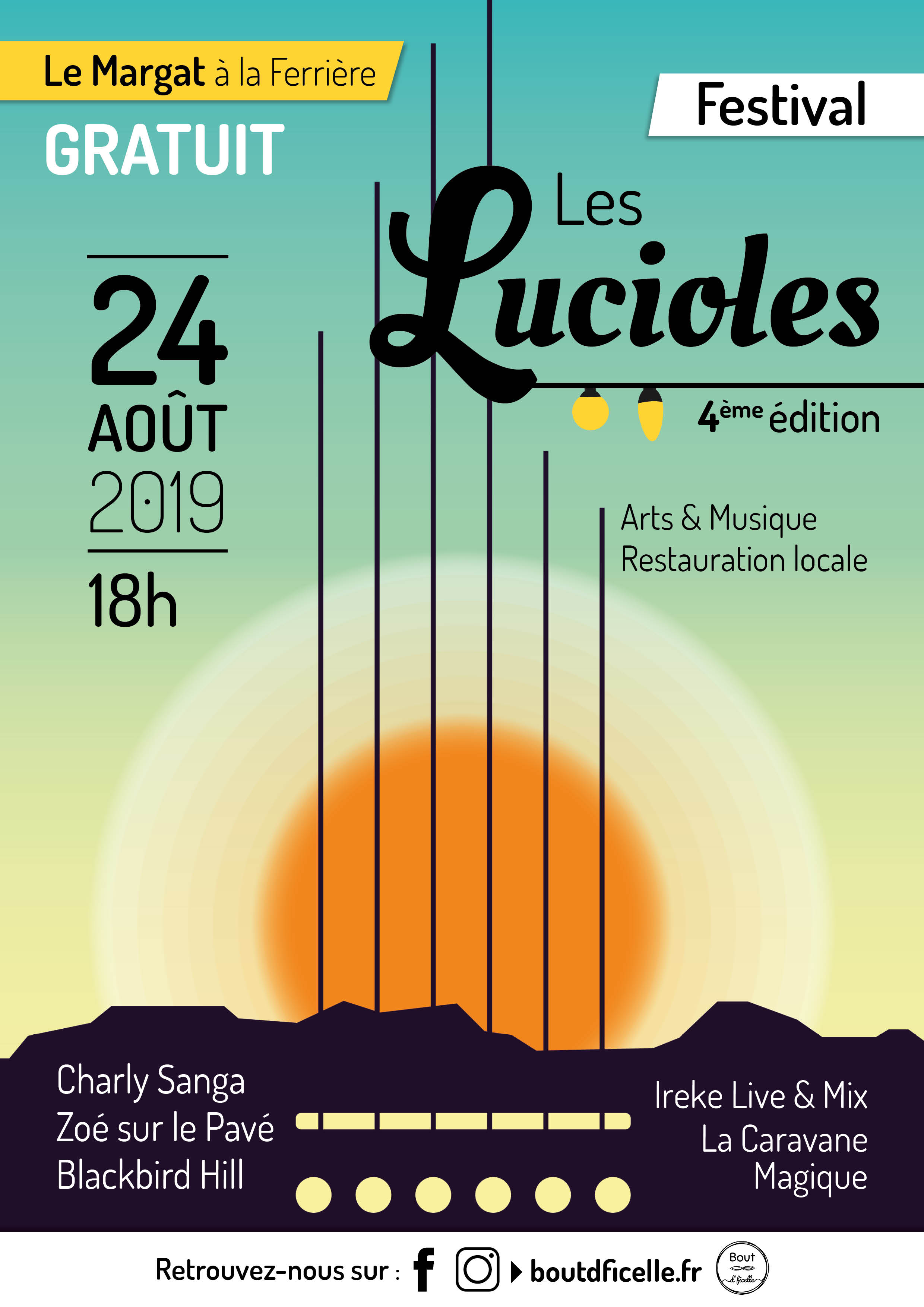 Affiche festival Les Lucioles