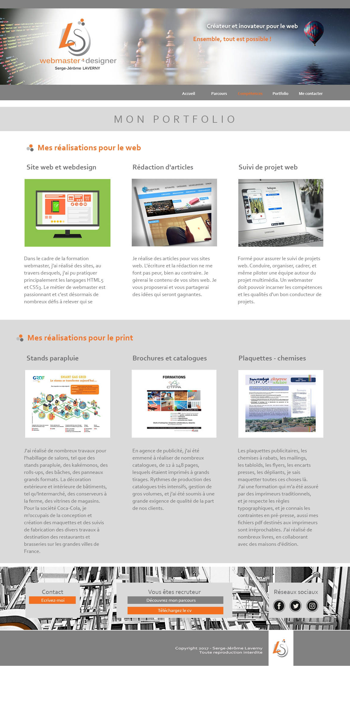 Webdesign site internet