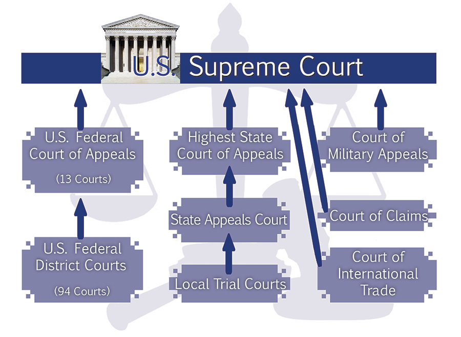 U.S. Courts Structure illustration