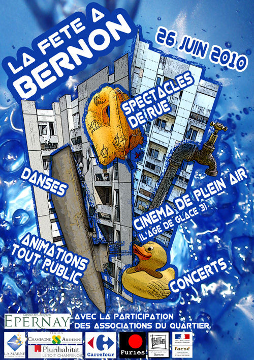 Affiche "Fetes de l'eau"