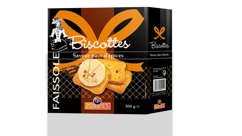 Packaging biscottes Faissole