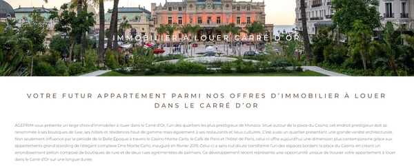 Location Immobilier Monaco Rédaction