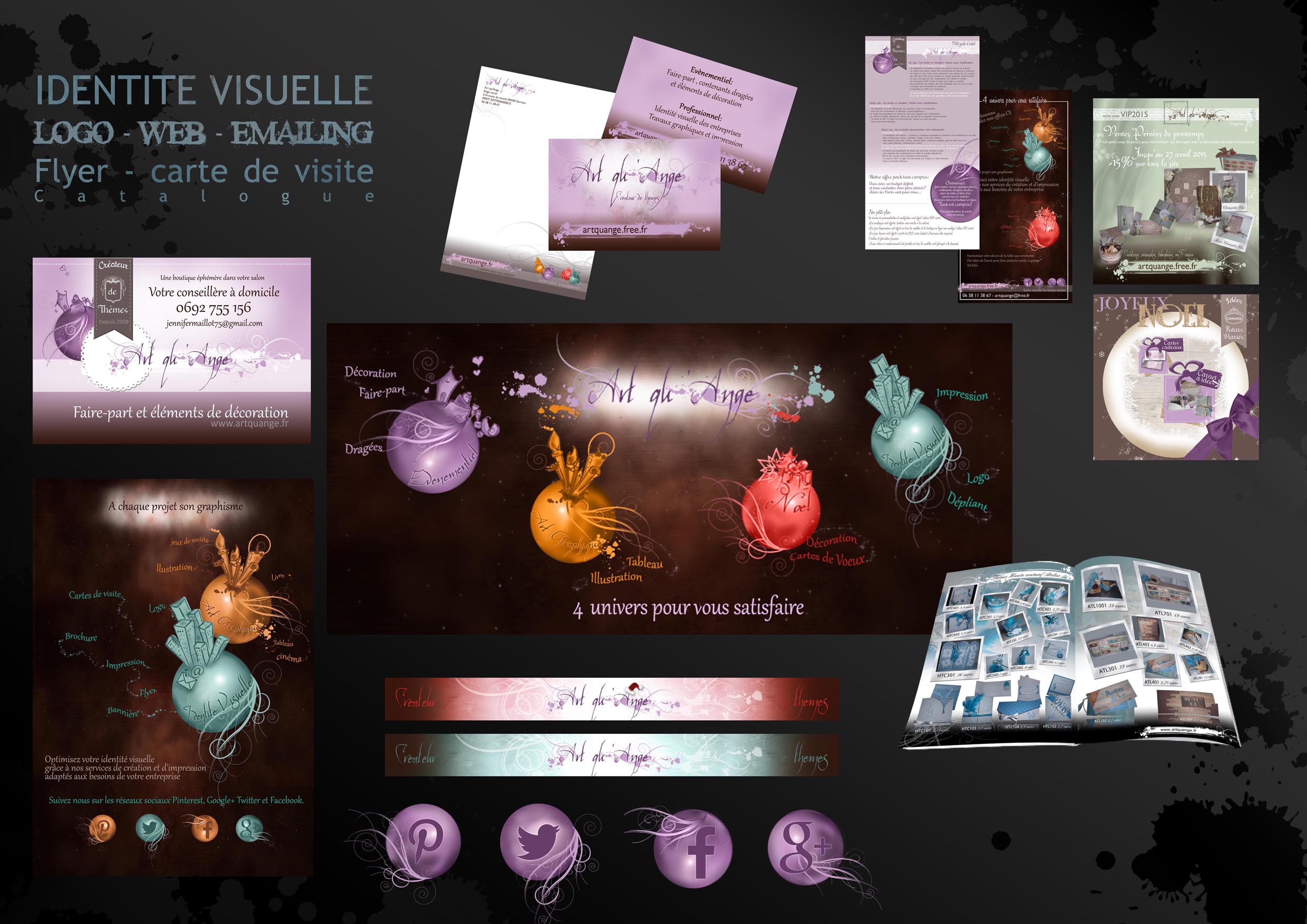 Identité visuelle d'Art qu'Ange