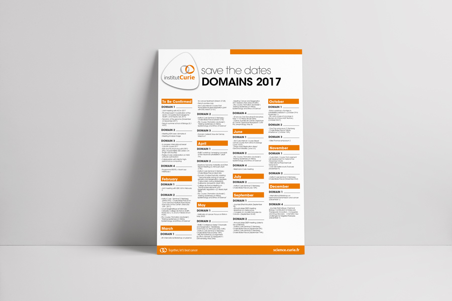 Save The Date Poster - Institut Curie