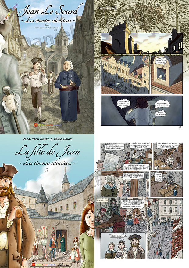 Albums BD de "Les témoins silencieux de tome 1 et 2"