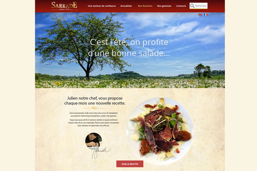 Cration du site "Sarrade"