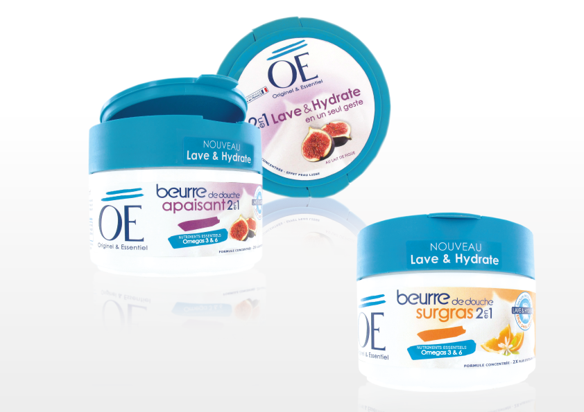 OE Gamme de Beurres de douches -Identité Packaging, Création