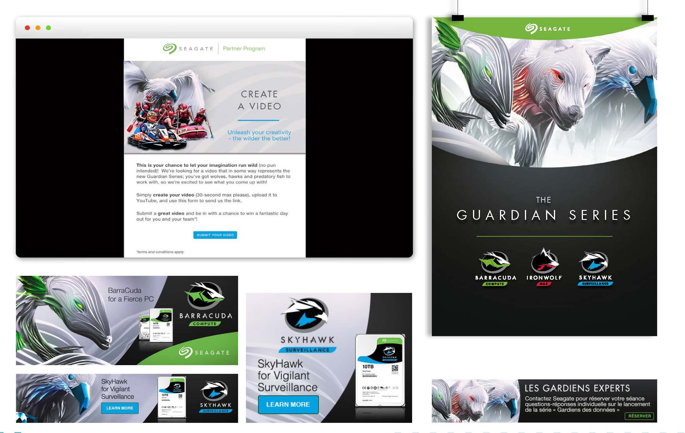 Campagne marketing  / SEAGATE / digital et print design