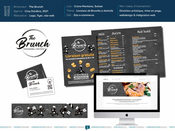 Création de logo et site Internet pour un restaurateur