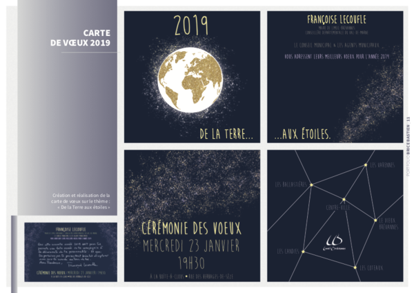 Direction artistique carte de voeux de la ville de Limeil-Brévannes
