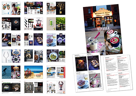 Réalisation nouvelle charte graphique du magazine SAVEURS