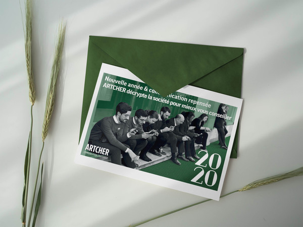 Carte de voeux 2020 (Photoshop & In Design)