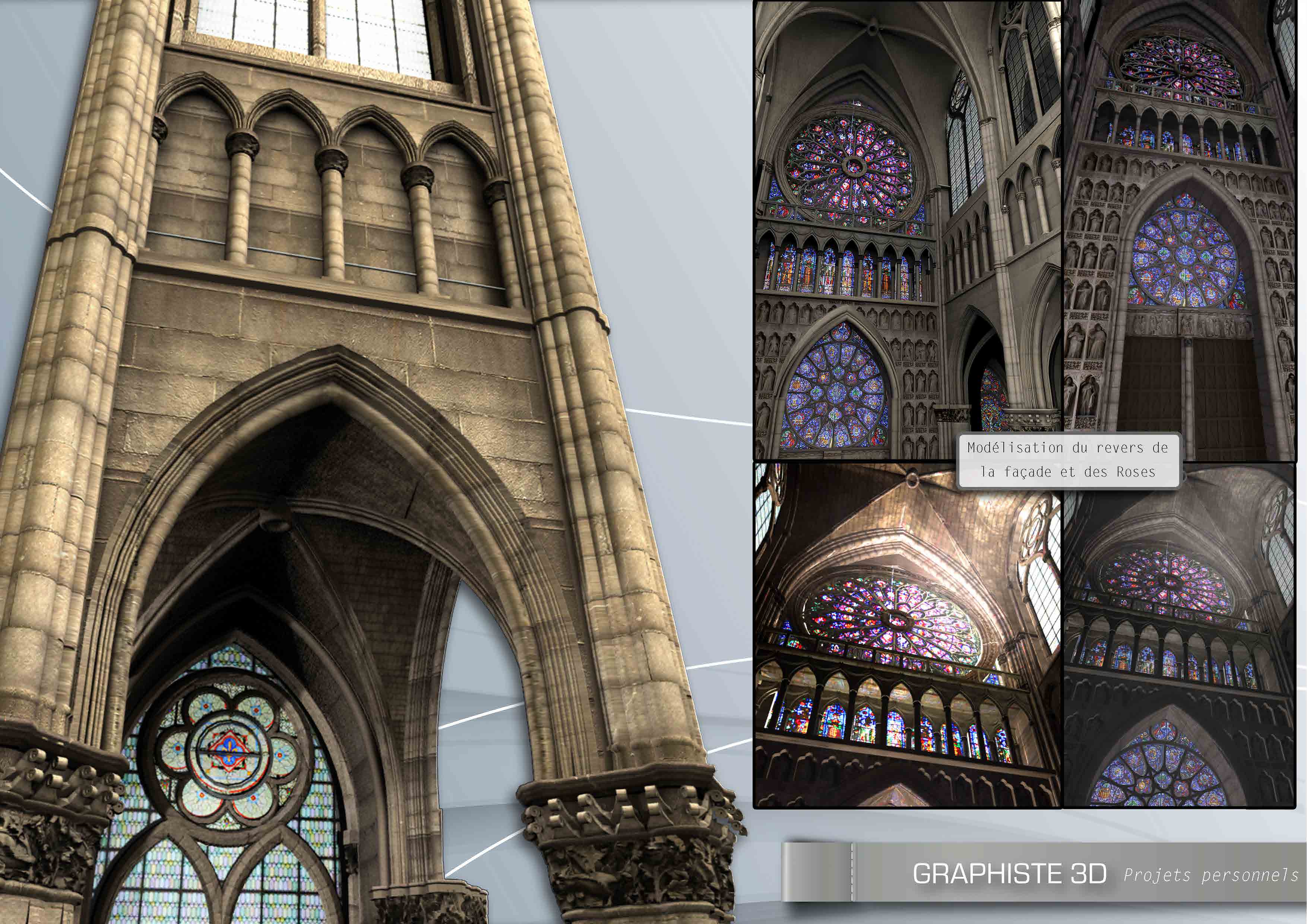 Avance de la cathdrale en 3D