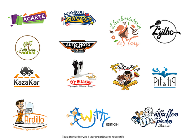 Exemple de création de logotypes
