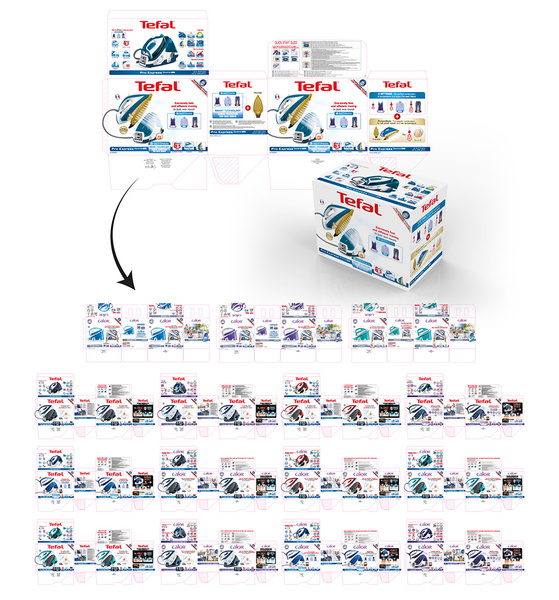 Exécution packagings Groupe SEB