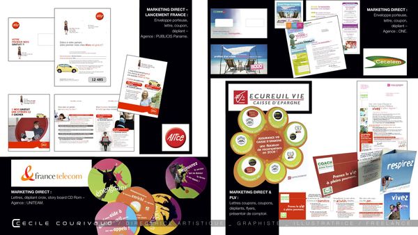 C. COURIVAUD pour ALICE, ECUREUIL VIE, FRANCE TELECOM, CETELEM