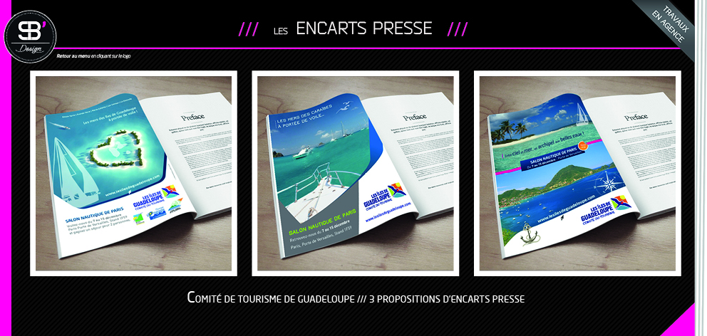 Création d'encarts presse pour le CTIG