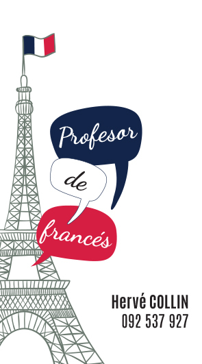 Carte de visite pour professeur de franais