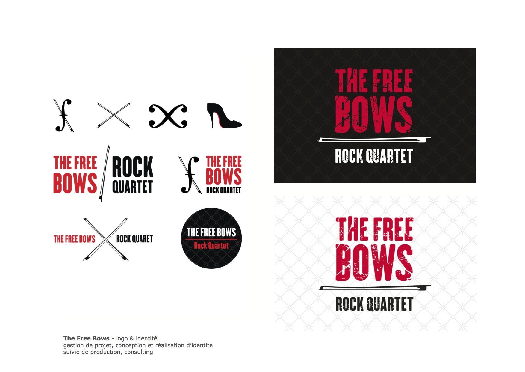 The Free Bows - Logo & identité.
