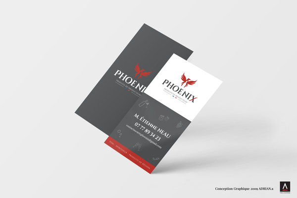 Création identité de marque PHOENIX + cartes de visite