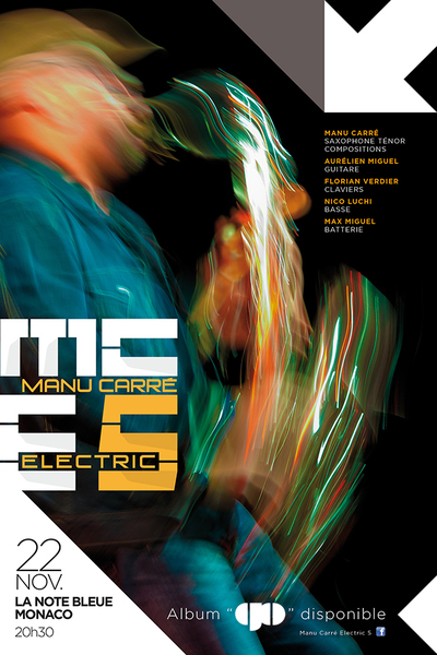 Affiche Manu Carré Electric 5