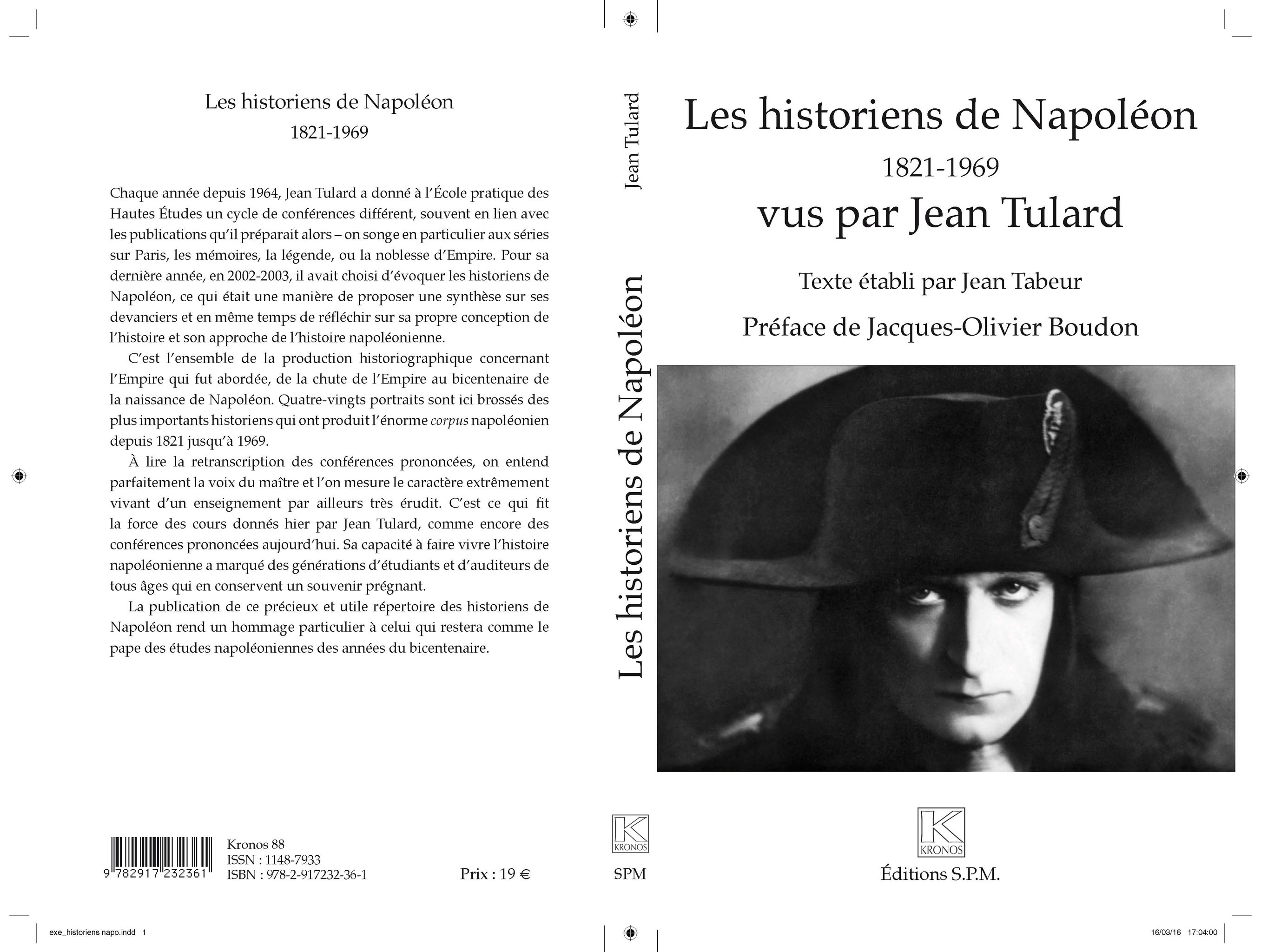 couverture Historiens de Napolon