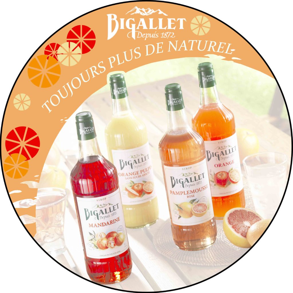 Etiquette bouteille sirop