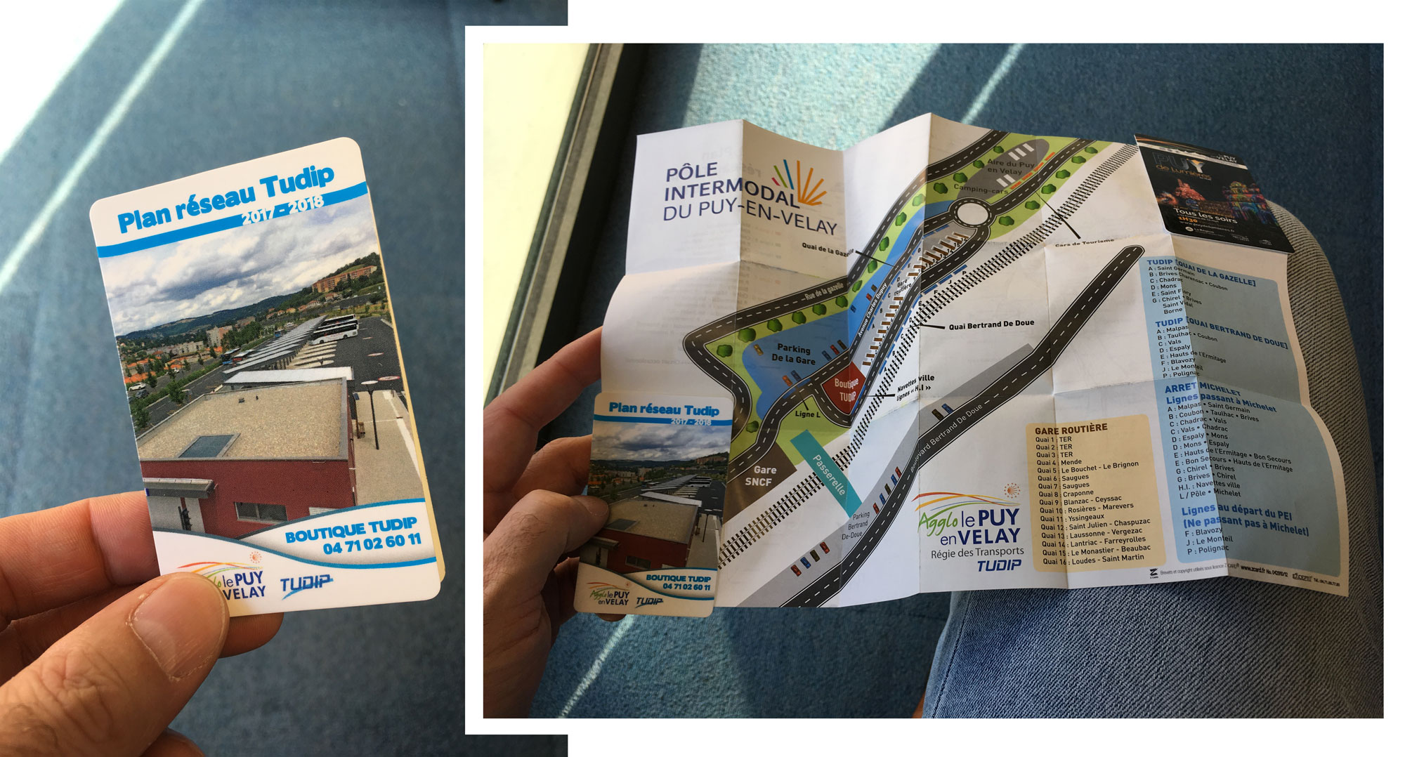 Carte Réseau de transports Le Puy-en-Velay