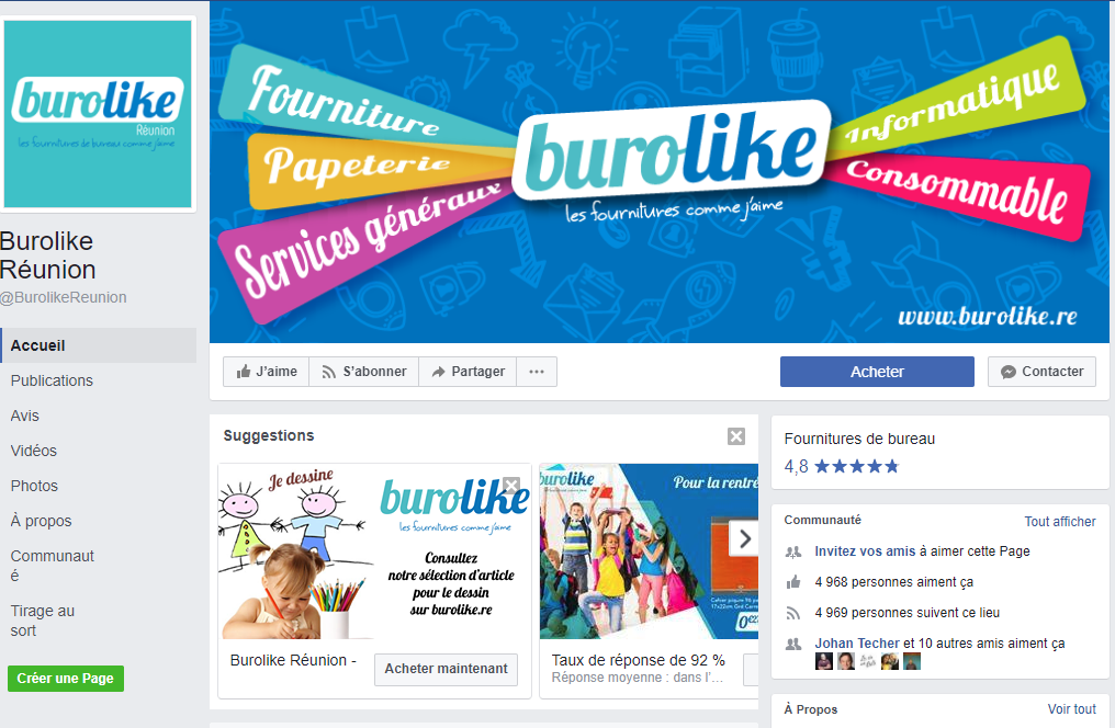 Gestion de pages facebook pour les professionnels