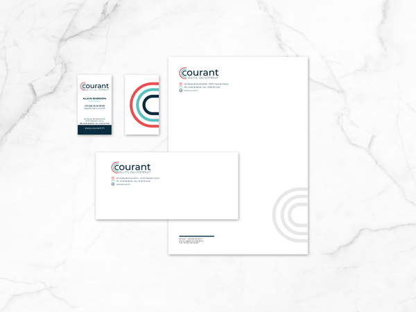 Réalisation de charte graphique Courant