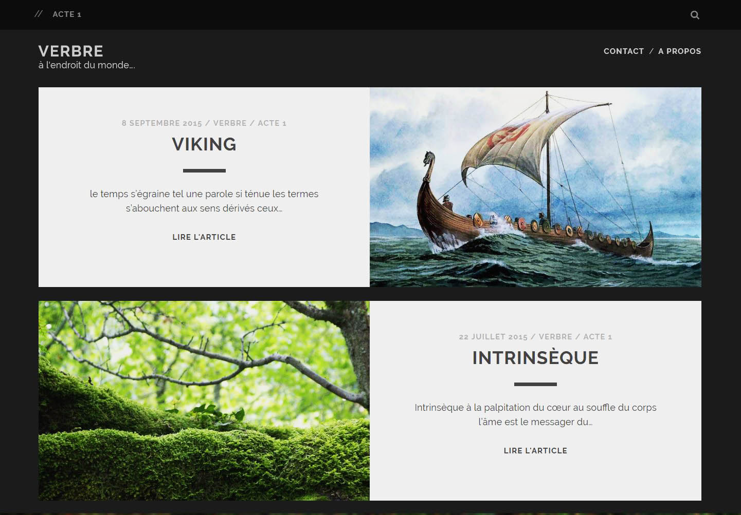 Site web posie contemporaine