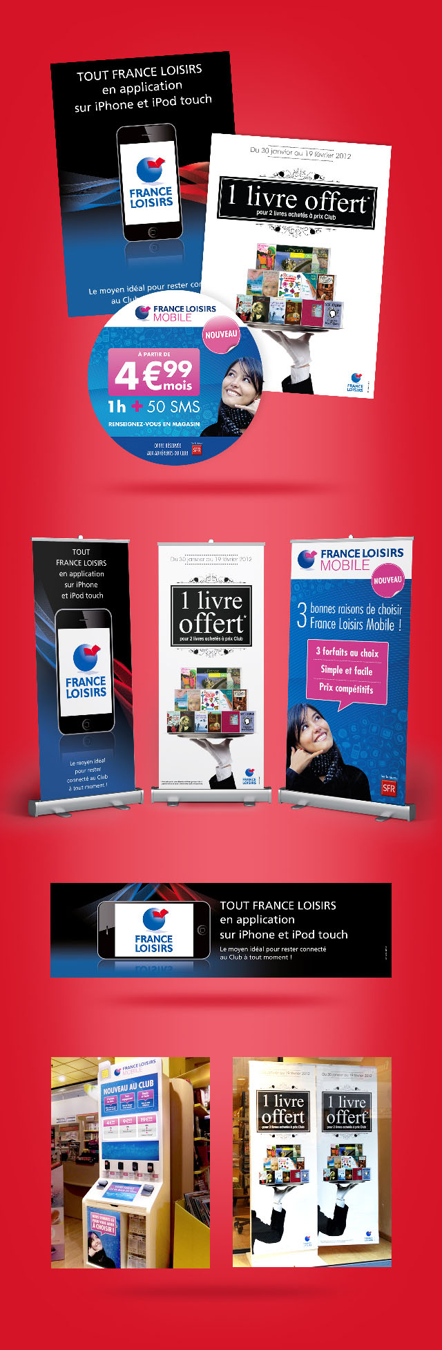 PLV : kakémono, affiche, marquage vitrine…