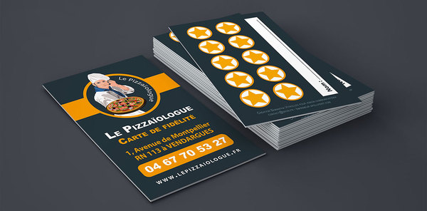 Pizzeria - logo, cartes de visite, SEO