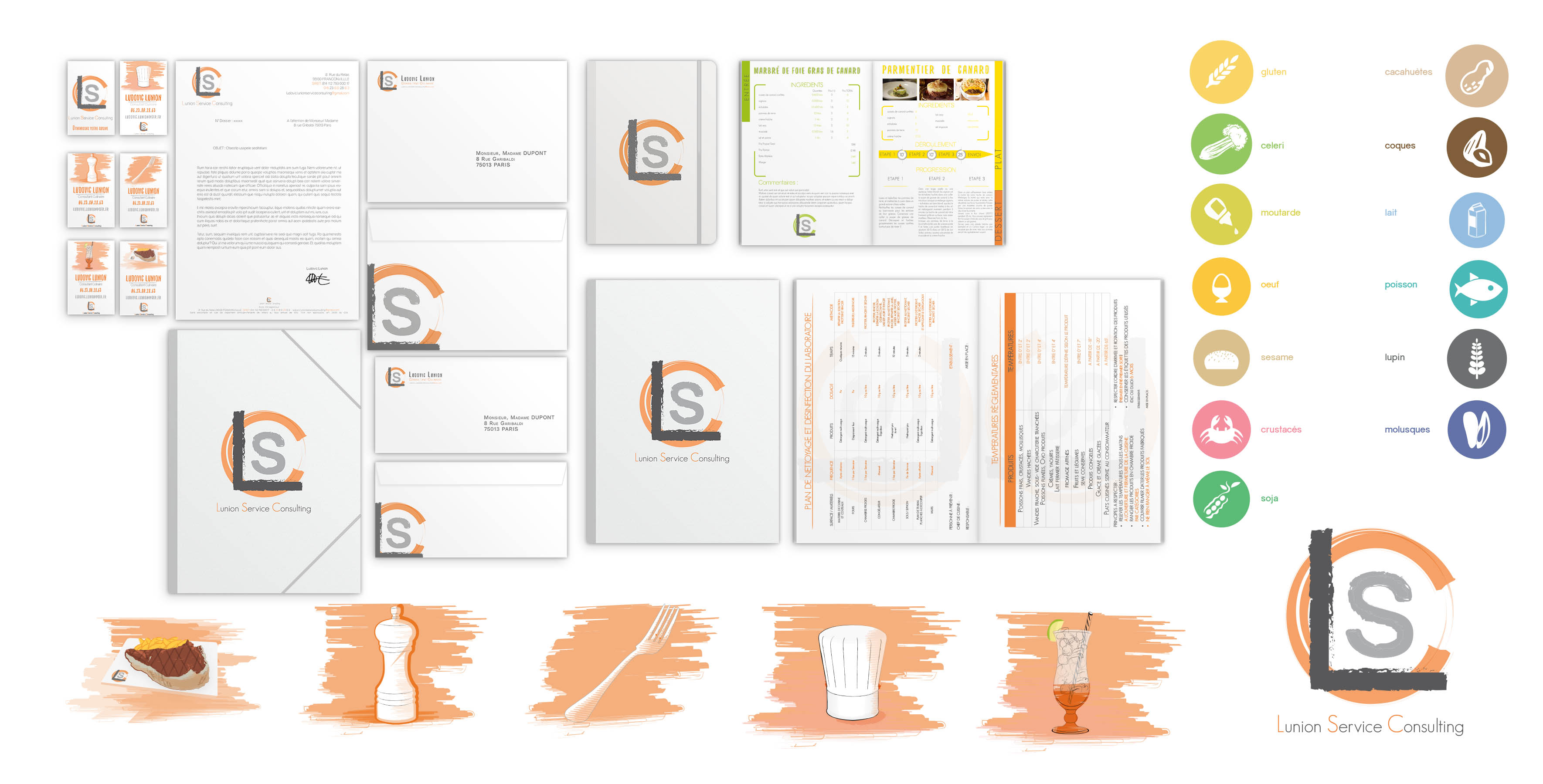 Identité graphique LUNION SERVICE CONSULTING