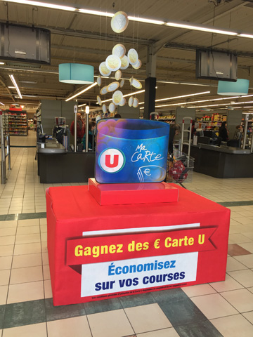 PLV lenticulaire monétisation carte U