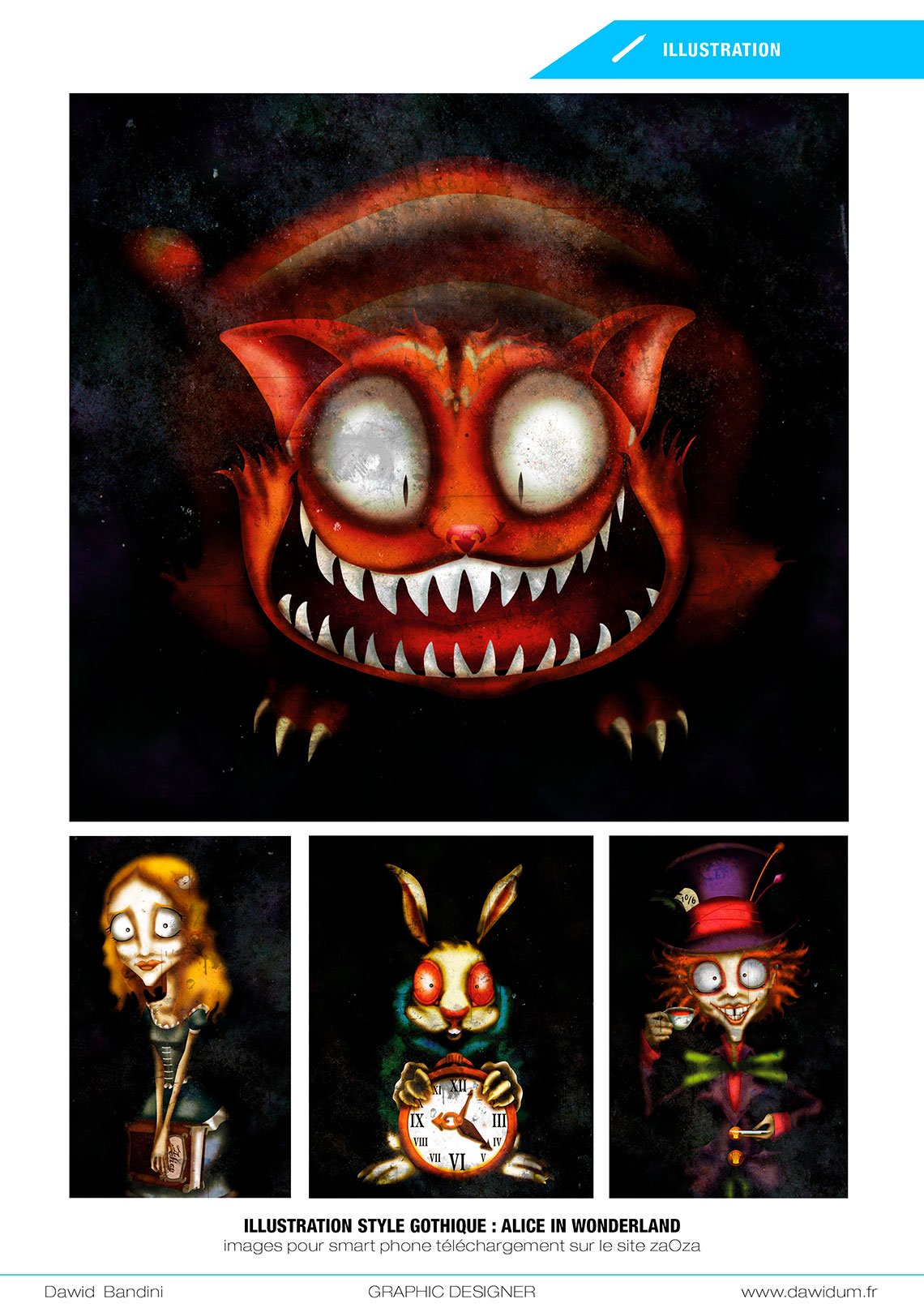 Illustrations pour site de téléchargement. zaOza
